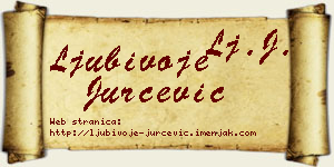 Ljubivoje Jurčević vizit kartica